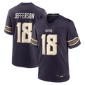 Johmsee MN.Vikings #18 Justin Jefferson Purple 2026 Rivalries Collection Game Stitched Jerseys