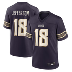 Johmsee MN.Vikings #18 Justin Jefferson Purple 2026 Rivalries Collection Game Stitched Jerseys