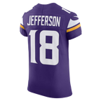 Johmsee MN.Vikings #18 Justin Jefferson Purple Team Vapor F.U.S.E. Elite Stitched Jersey