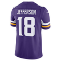 Johmsee MN.Vikings #18 Justin Jefferson Purple Team Vapor F.U.S.E. Stitched Limited Jerseys