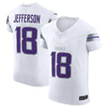 Johmsee MN.Vikings #18 Justin Jefferson White Alternate Vapor F.U.S.E. Elite Player American Stitched Jerseys