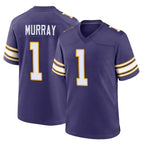 Johmsee MN.Vikings #1 Kyler Murray Player Purple Classic Home Game Stitched Jerseys