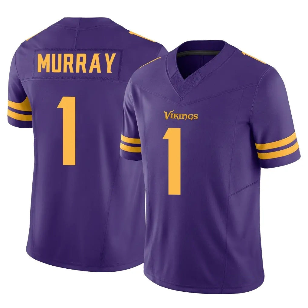 Johmsee MN.Vikings #1 Kyler Murray Player Purple Limited Alternate Vapor F.U.S.E. Home Game Stitched Jerseys