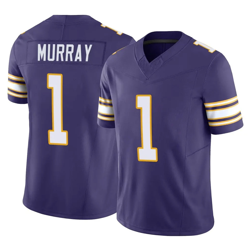 Johmsee MN.Vikings #1 Kyler Murray Player Purple Limited Classic Vapor F.U.S.E. Home Game Stitched Jerseys