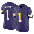 Johmsee MN.Vikings #1 Kyler Murray Player Purple Limited Classic Vapor F.U.S.E. Home Game Stitched Jerseys