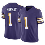 Johmsee MN.Vikings #1 Kyler Murray Player Purple Limited Classic Vapor F.U.S.E. Home Game Stitched Jerseys