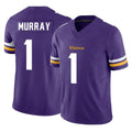 Johmsee MN.Vikings #1 Kyler Murray Player Purple Limited Vapor F.U.S.E. Home Game Stitched Jerseys