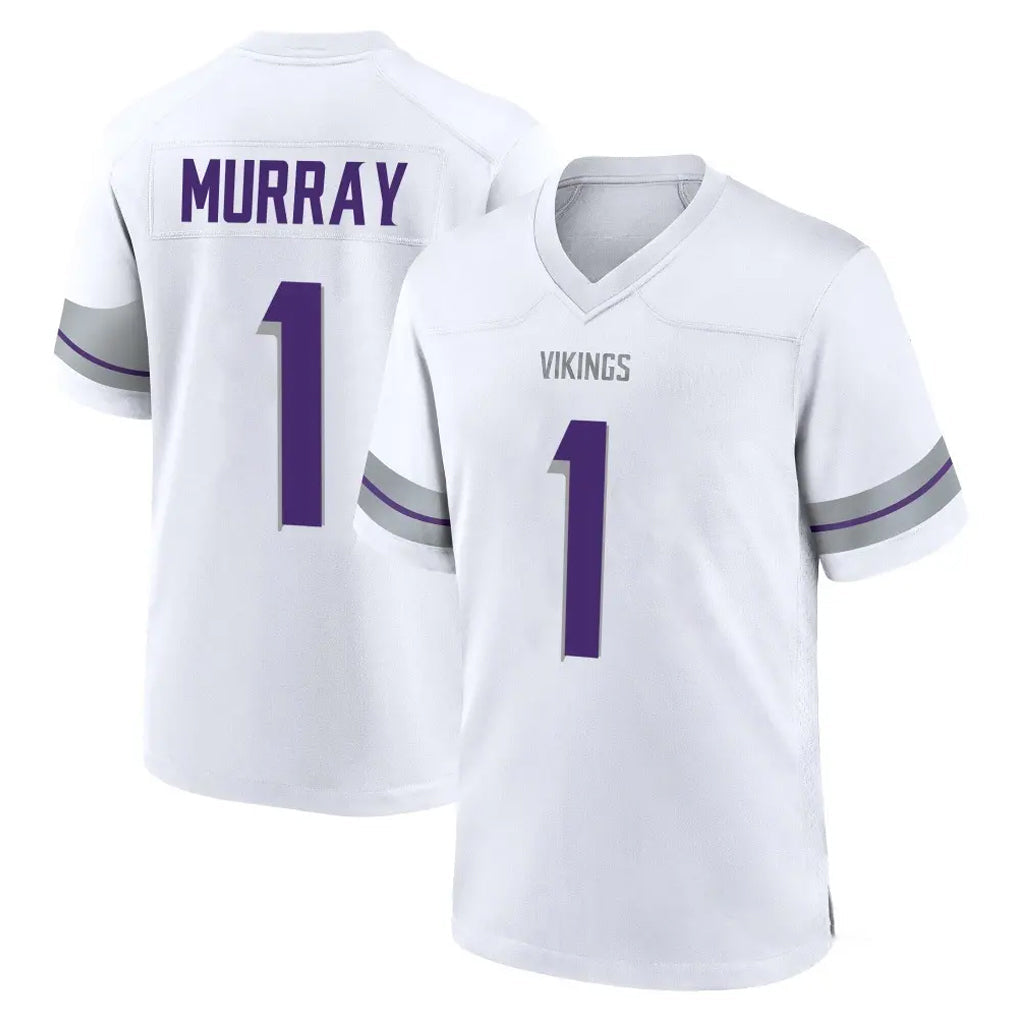 Johmsee MN.Vikings #1 Kyler Murray Player White Alternate Home Game Stitched Jerseys