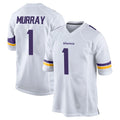 Johmsee MN.Vikings #1 Kyler Murray Player White Home Game Stitched Jerseys