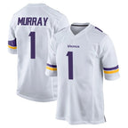 Johmsee MN.Vikings #1 Kyler Murray Player White Home Game Stitched Jerseys