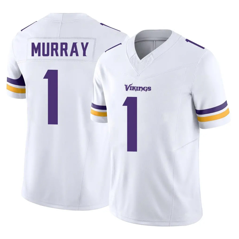 Johmsee MN.Vikings #1 Kyler Murray Player White Limited Vapor F.U.S.E. Home Game Stitched Jerseys