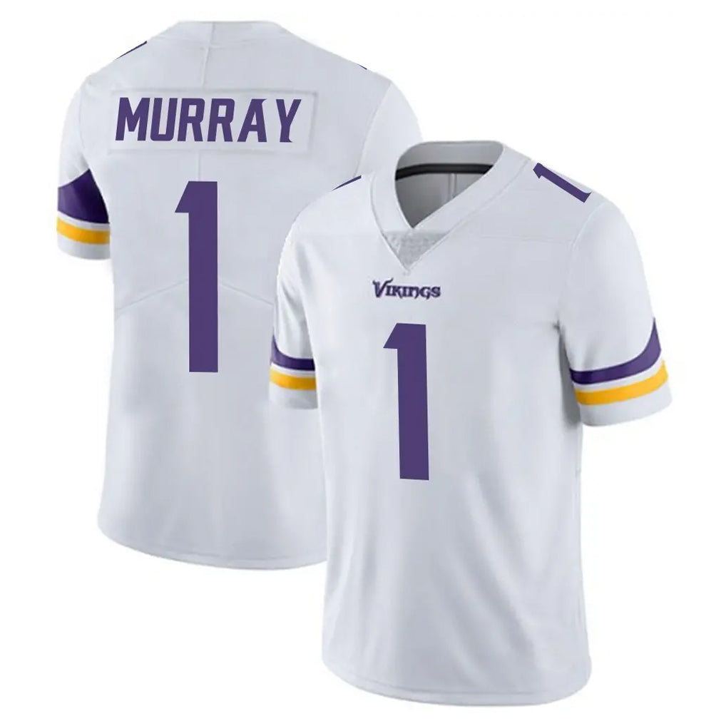 Johmsee MN.Vikings #1 Kyler Murray Player White Limited Vapor Untouchable Home Game Stitched Jerseys