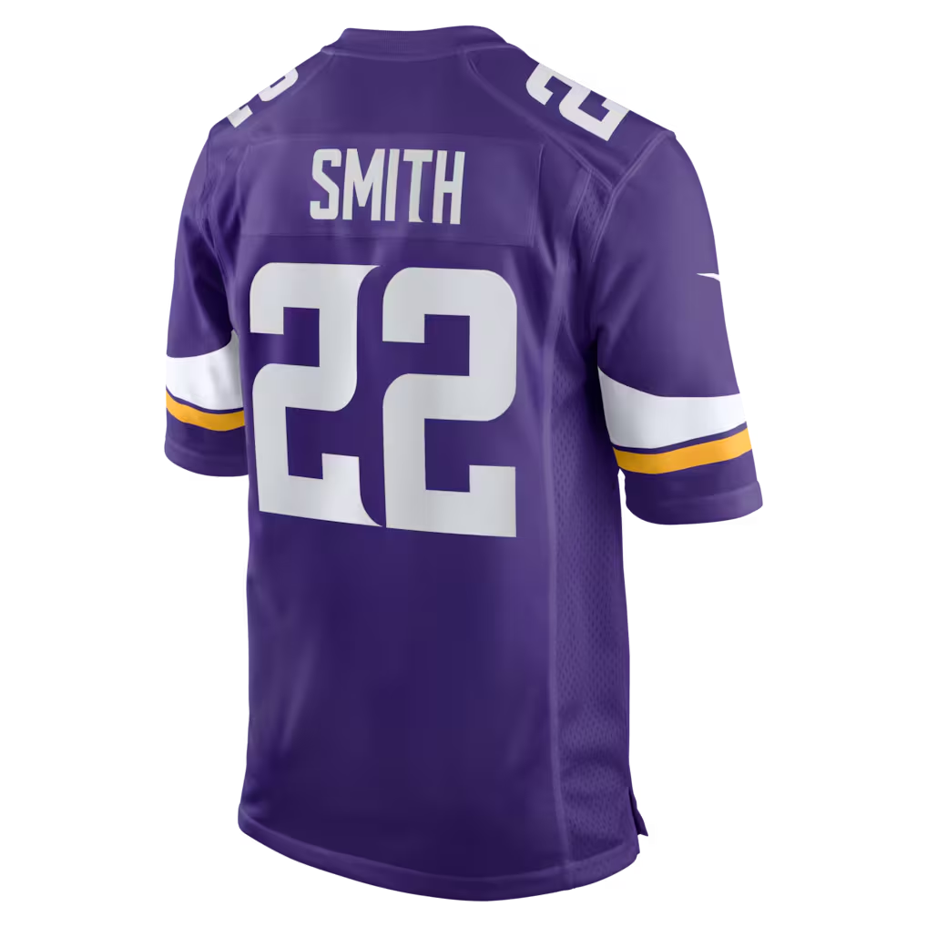 Johmsee MN.Vikings #22 Harrison Smith Purple Game Stitched Jerseys
