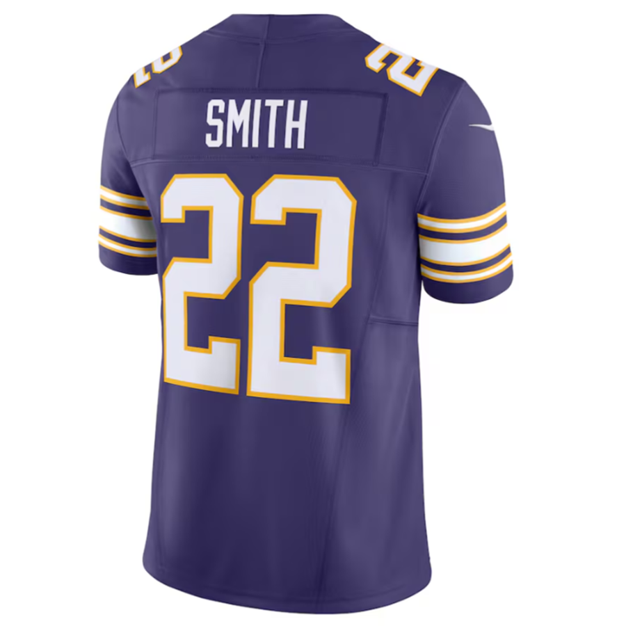 Johmsee MN.Vikings #22 Harrison Smith Purple Vapor F.U.S.E. Limited Jersey Stitched American Stitched Jersey