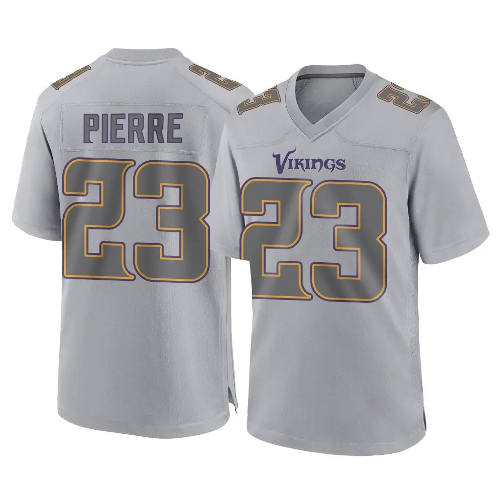 Johmsee MN.Vikings #23 James Pierre Player Gray Atmosphere Fashion Home Game Stitched Jerseys