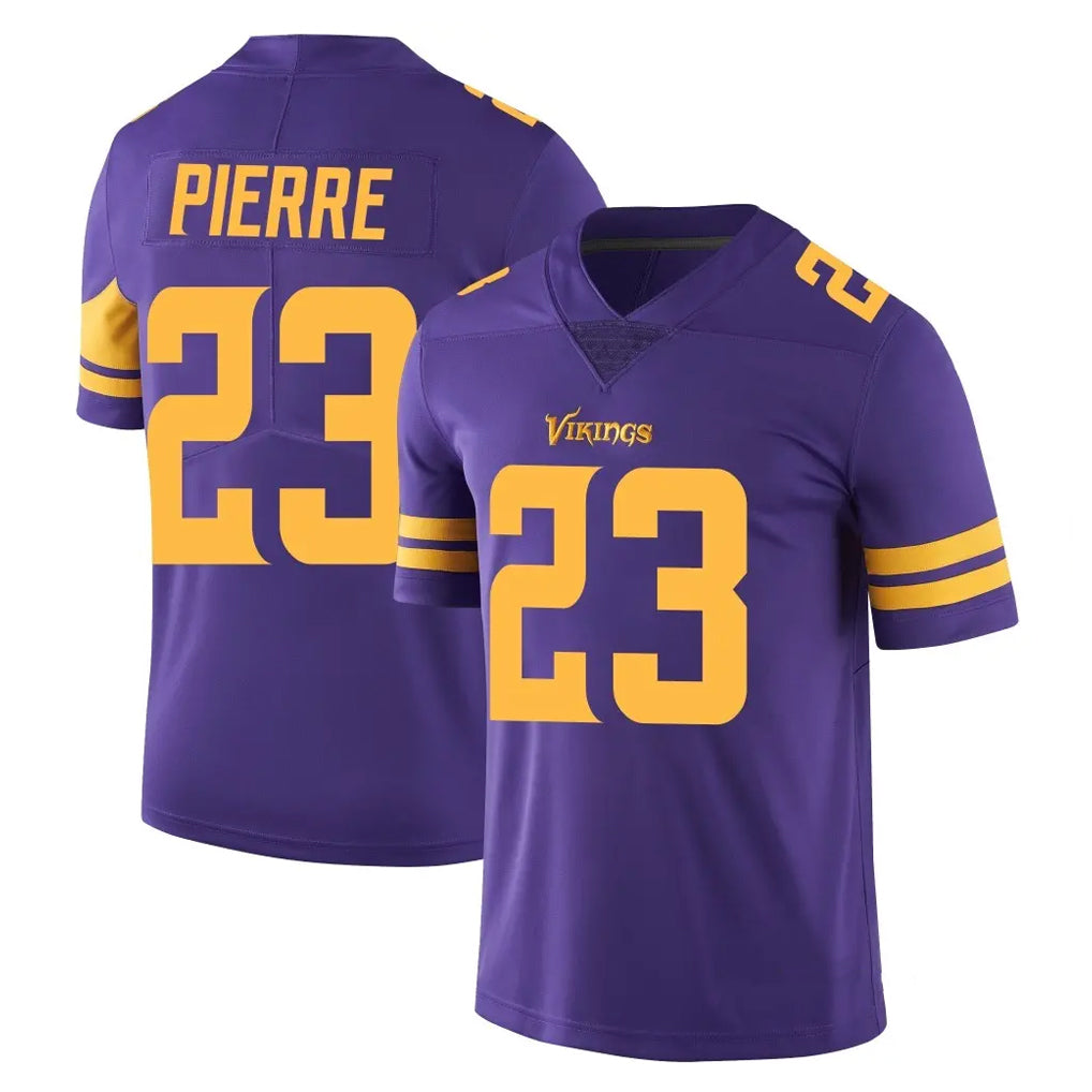 Johmsee MN.Vikings #23 James Pierre Player Purple Limited Color Rush Home Game Stitched Jerseys