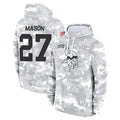 Johmsee MN.Vikings #27 Jordan Mason Player Arctic Camo Salute to Service Pullover Hoodies Limited Game Stitched Jerseys