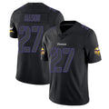 Johmsee MN.Vikings #27 Jordan Mason Player Black Impact LImited Home Game Stitched Jerseys