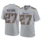 Johmsee MN.Vikings #27 Jordan Mason Player Gray Atmosphere Fashion Home Game Stitched Jerseys