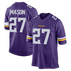 Johmsee MN.Vikings #27 Jordan Mason Player Purple Home Game Stitched Jerseys