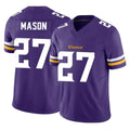Johmsee MN.Vikings #27 Jordan Mason Player Purple Limited Vapor F.U.S.E. Home Game Stitched Jerseys