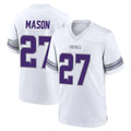Johmsee MN.Vikings #27 Jordan Mason Player White Alternate Home Game Stitched Jerseys