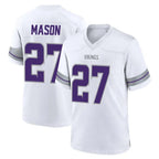 Johmsee MN.Vikings #27 Jordan Mason Player White Alternate Home Game Stitched Jerseys