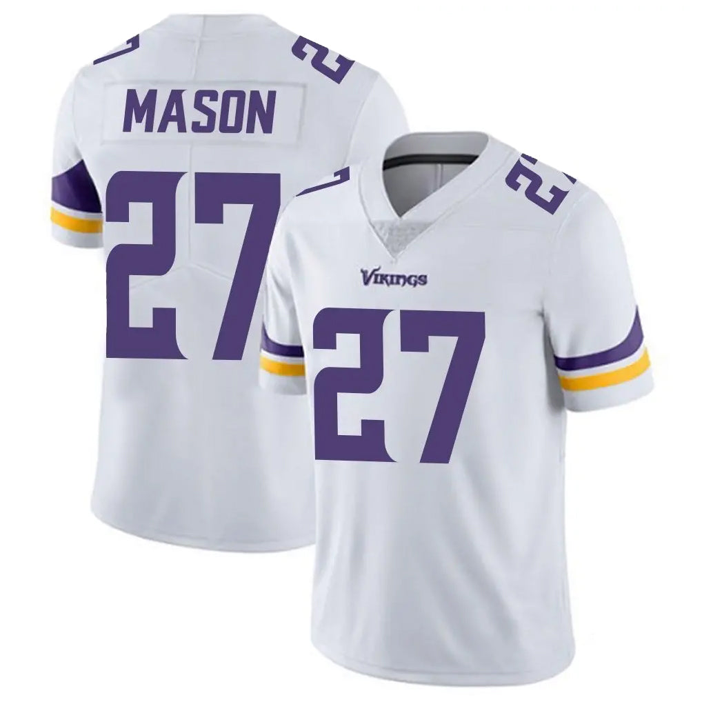 Johmsee MN.Vikings #27 Jordan Mason Player White Limited Vapor Untouchable Home Game Stitched Jerseys