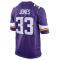 Johmsee MN.Vikings #33 Aaron Jones Purple Game Player Jersey Stitched American Stitched Jersey