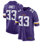Johmsee MN.Vikings #33 Aaron Jones Purple Game Player Jersey Stitched American Stitched Jerseys