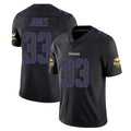 Johmsee MN.Vikings #33 Aaron Jones Sr. Player Black Impact LImited Home Game Stitched Jerseys