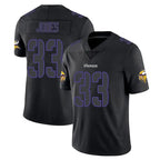 Johmsee MN.Vikings #33 Aaron Jones Sr. Player Black Impact LImited Home Game Stitched Jerseys