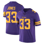 Johmsee MN.Vikings #33 Aaron Jones Sr. Player Purple Limited Color Rush Home Game Stitched Jerseys
