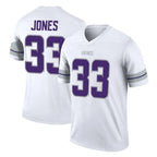 Johmsee MN.Vikings #33 Aaron Jones Sr. Player White Alternate Legend Home Game Stitched Jerseys
