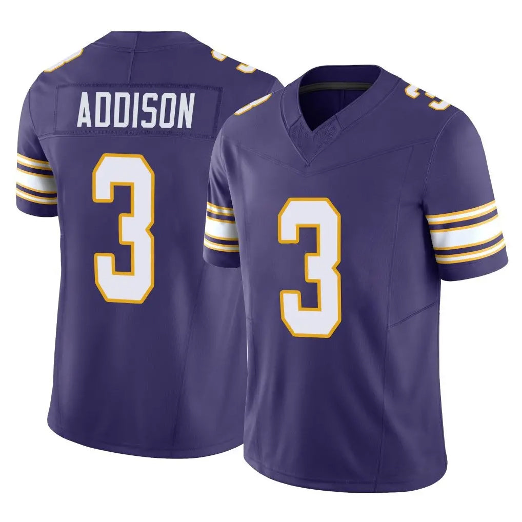 Johmsee MN.Vikings #3 Jordan Addison Player Purple Limited Classic Vapor F.U.S.E. Home Game Stitched Jerseys
