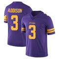 Johmsee MN.Vikings #3 Jordan Addison Player Purple Limited Color Rush Home Game Stitched Jerseys