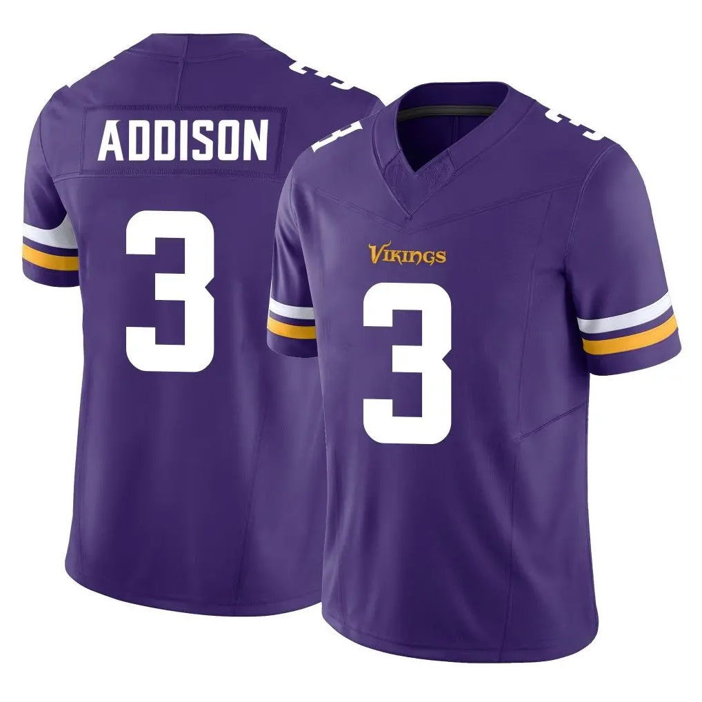 Johmsee MN.Vikings #3 Jordan Addison Player Purple Limited Vapor F.U.S.E. Home Game Stitched Jerseys