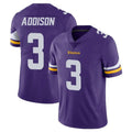 Johmsee MN.Vikings #3 Jordan Addison Player Purple Limited Vapor Untouchable Home Game Stitched Jerseys