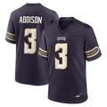 Johmsee MN.Vikings #3 Jordan Addison Purple 2026 Rivalries Collection Game Stitched Jerseys