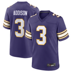 Johmsee MN.Vikings #3 Jordan Addison Purple Classic Player Game American Stitched Jerseys