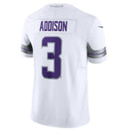 Johmsee MN.Vikings #3 Jordan Addison White Alternate Vapor F.U.S.E. Limited Jersey American Stitched Jersey
