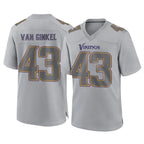 Parkc MN.Vikings #43 Andrew Van Ginkel Player Gray Atmosphere Fashion Home Game Stitched Jerseys