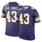 Parkc MN.Vikings #43 Andrew Van Ginkel Player Purple Limited Classic Home Game Stitched Jerseys