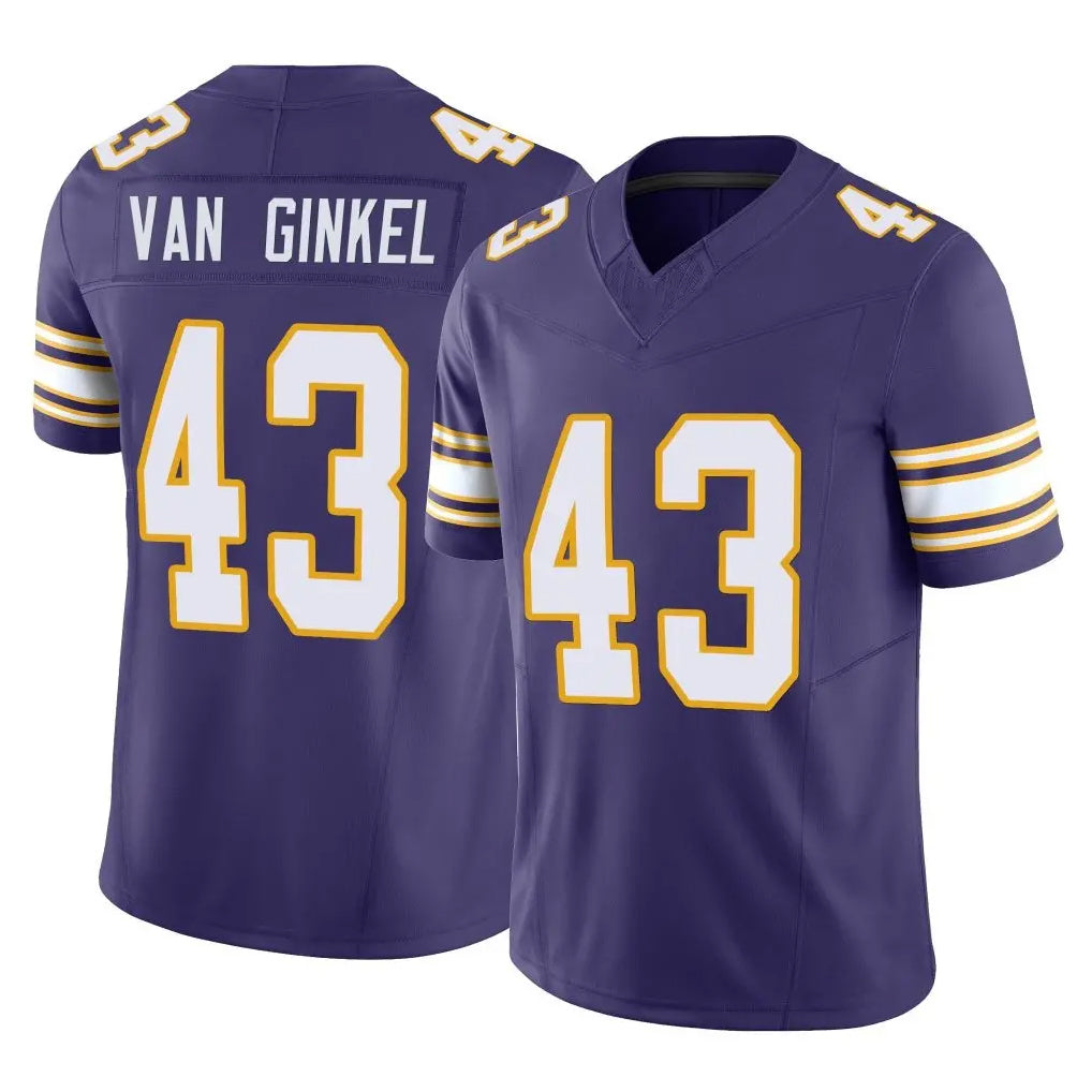 Parkc MN.Vikings #43 Andrew Van Ginkel Player Purple Limited Classic Vapor F.U.S.E. Home Game Stitched Jerseys