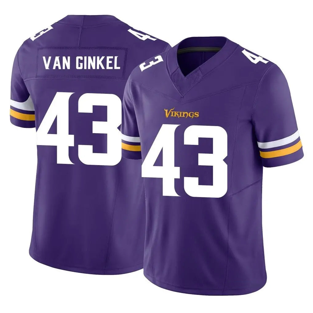 Parkc MN.Vikings #43 Andrew Van Ginkel Player Purple Limited Vapor F.U.S.E. Home Game Stitched Jerseys