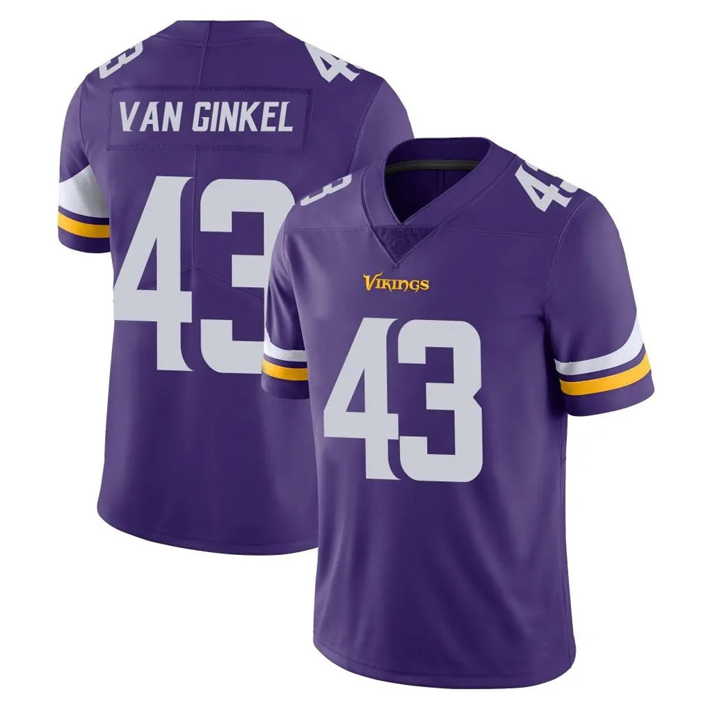 Parkc MN.Vikings #43 Andrew Van Ginkel Player Purple Limited Vapor Untouchable Home Game Stitched Jerseys