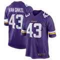 Johmsee MN.Vikings #43 Andrew Van Ginkel Purple Team Game Jersey Stitched American Stitched Jersey