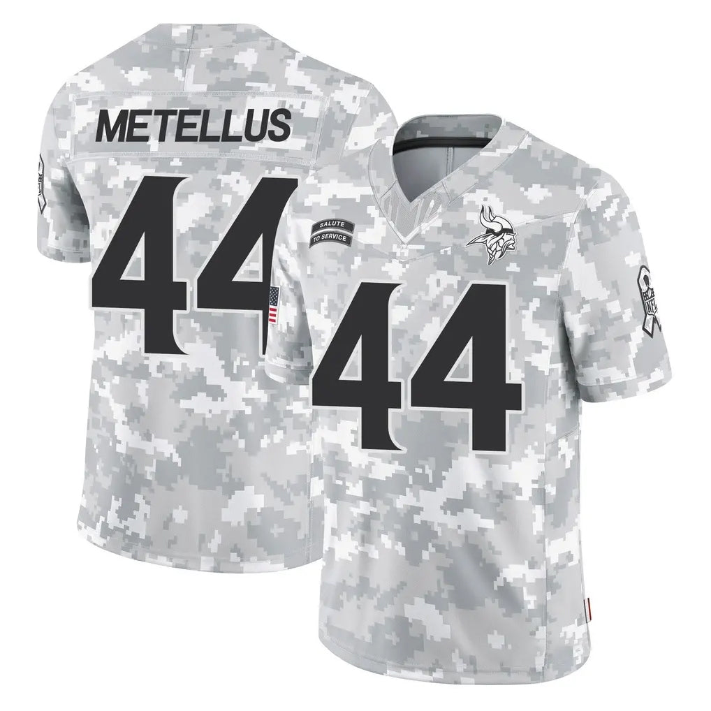 Johmsee MN.Vikings #44 Josh Metellus Player Arctic Camo Salute To Service Limited Game Stitched Jerseys