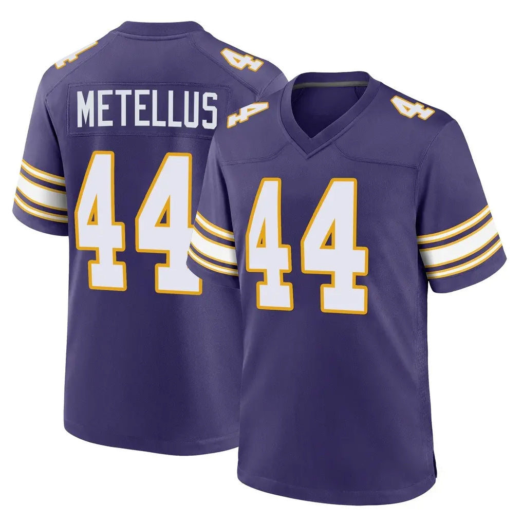 Johmsee MN.Vikings #44 Josh Metellus Player Purple Classic Home Game Stitched Jerseys