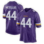 Johmsee MN.Vikings #44 Josh Metellus Player Purple Home Game Stitched Jerseys